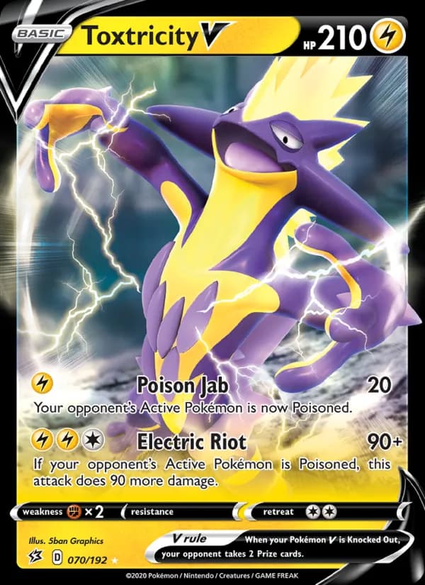 Toxtricity V — Rebel Clash, Holo Rare V