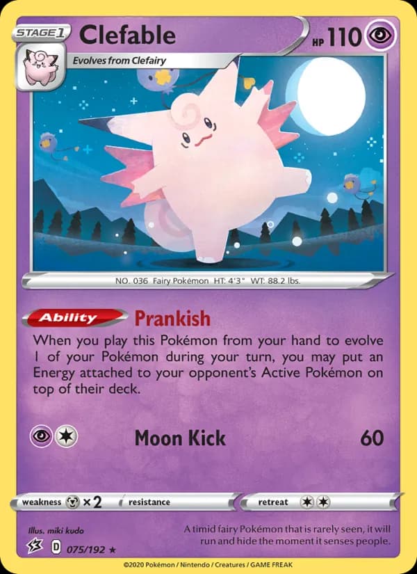Clefable — Rebel Clash, Holo Rare