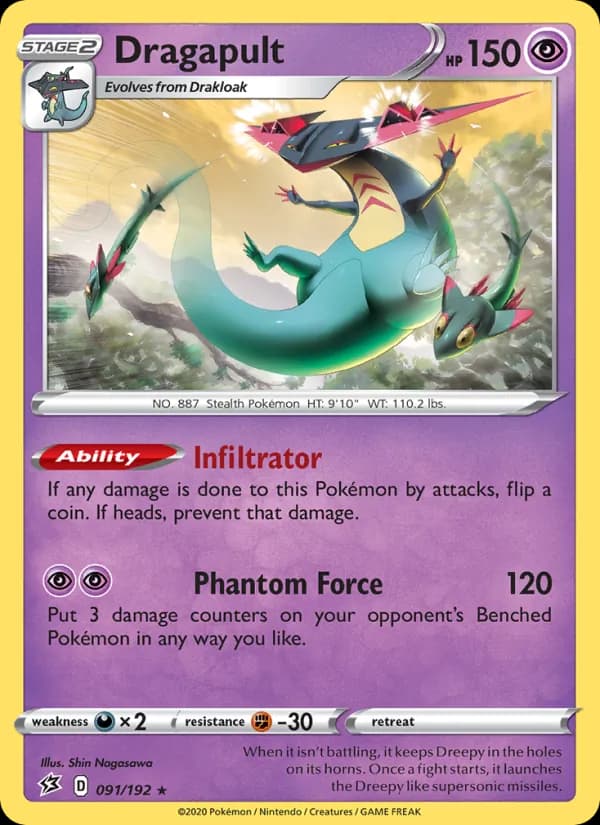 Dragapult — Rebel Clash, Holo Rare