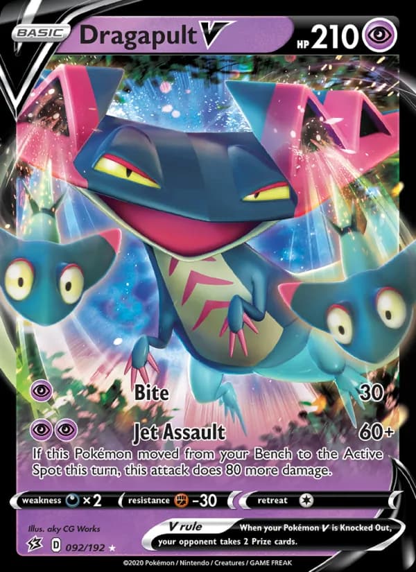 Dragapult V — Rebel Clash, Holo Rare V