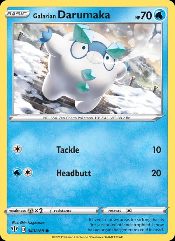 Galarian Darumaka — Darkness Ablaze, Common