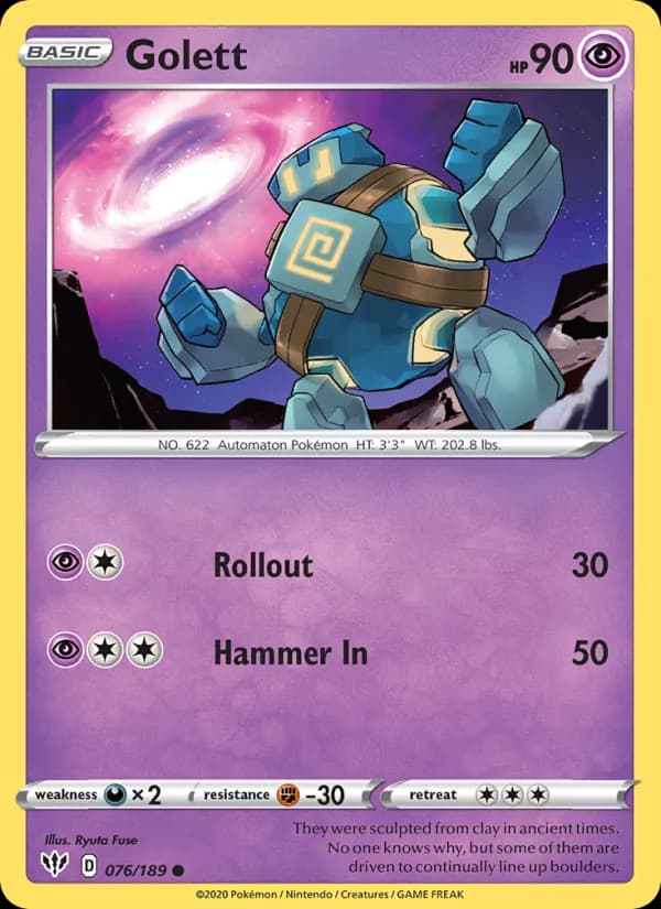 Golett — Darkness Ablaze, Common