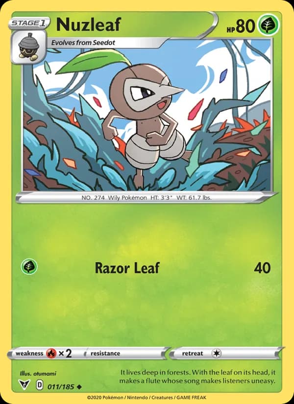 Nuzleaf — Vivid Voltage, Uncommon