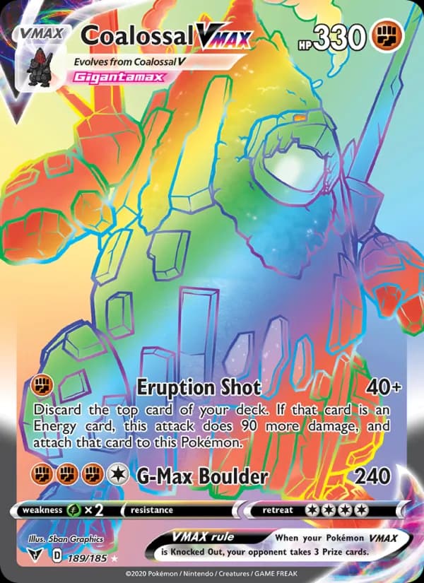 Coalossal VMAX — Vivid Voltage, Secret Rare