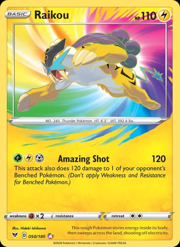 Raikou — Vivid Voltage, Amazing Rare