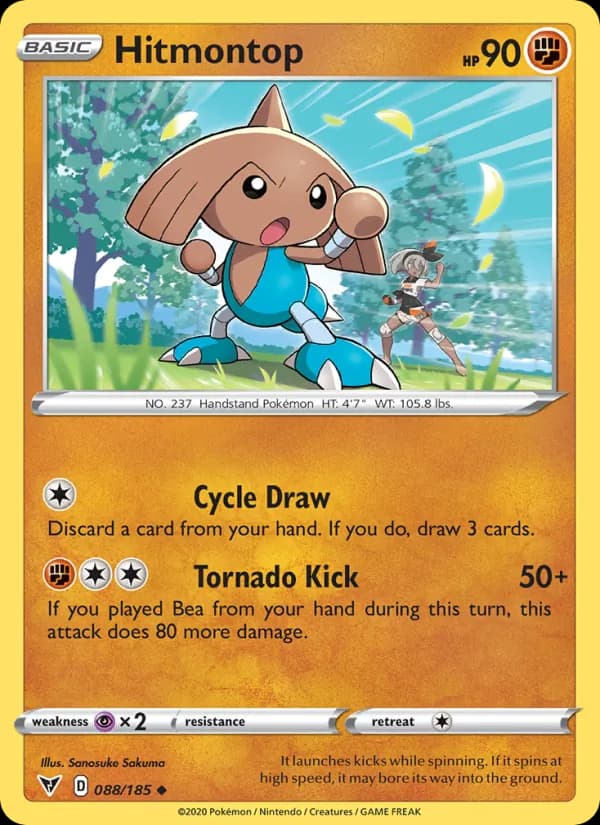 Hitmontop — Vivid Voltage, Uncommon