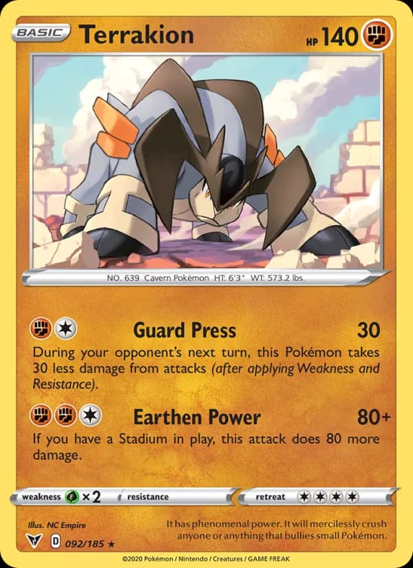 Terrakion — Vivid Voltage, Rare