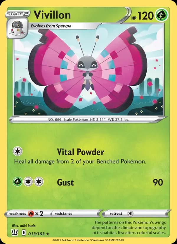 Vivillon — Battle Styles, Rare