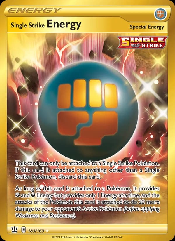 Single Strike Energy — Battle Styles, Secret Rare