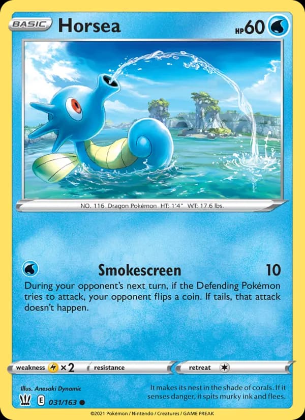 Horsea — Battle Styles, Common