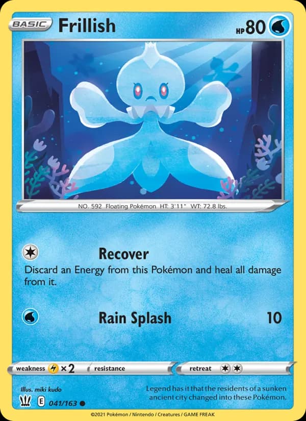 Frillish — Battle Styles, Common