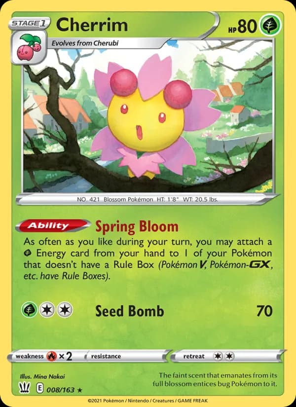 Cherrim — Battle Styles, Holo Rare