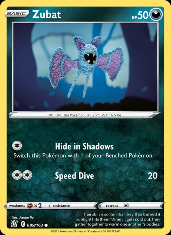 Zubat — Battle Styles, Common