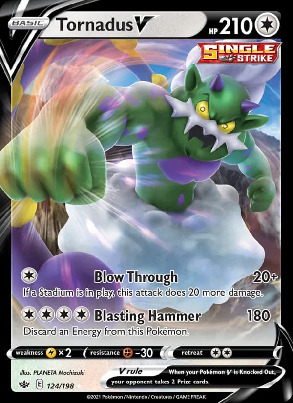 Tornadus V — Chilling Reign, Holo Rare V