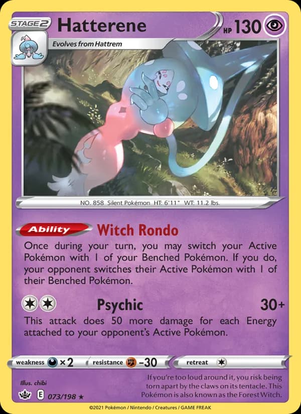 Hatterene — Chilling Reign, Holo Rare