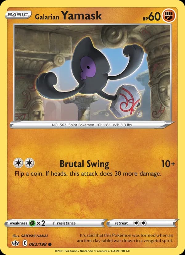 Galarian Yamask — Chilling Reign, Common