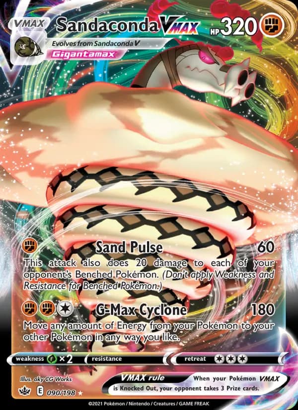 Sandaconda VMAX — Chilling Reign, Holo Rare VMAX