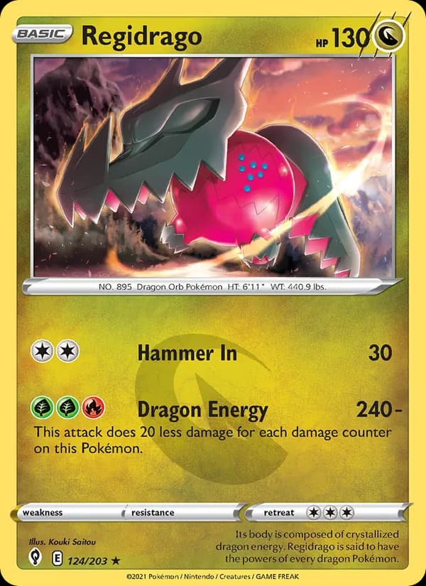 Regidrago — Evolving Skies, Holo Rare