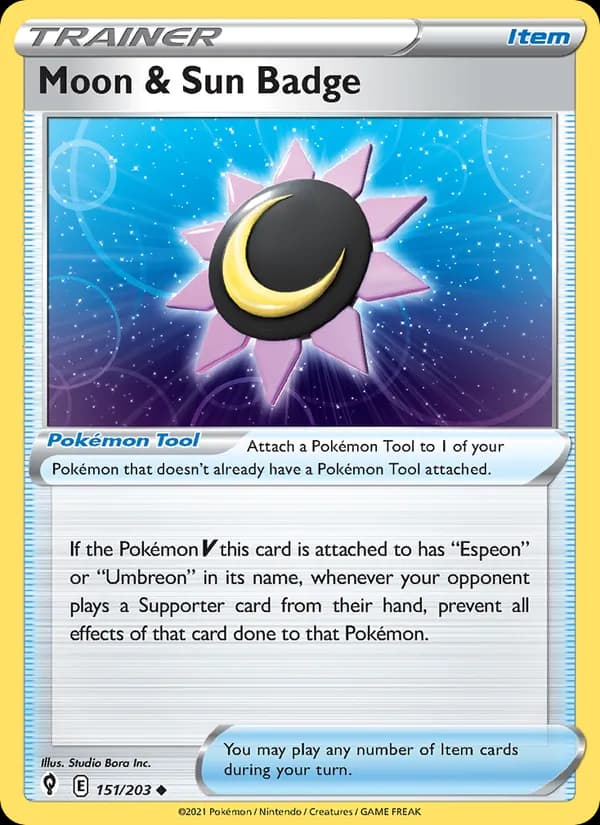 Moon & Sun Badge — Evolving Skies, Uncommon