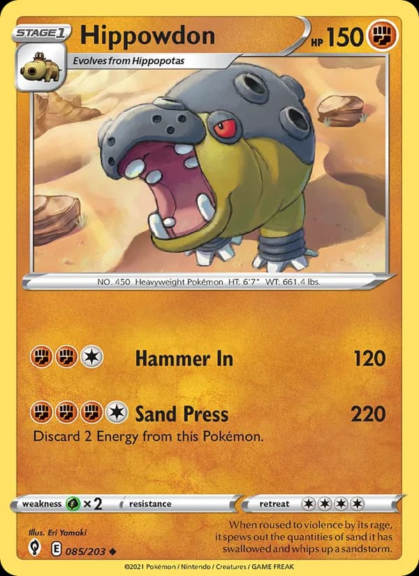 Hippowdon — Evolving Skies, Uncommon