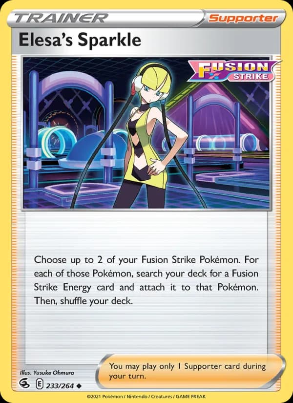 Elesa's Sparkle — Fusion Strike, Uncommon