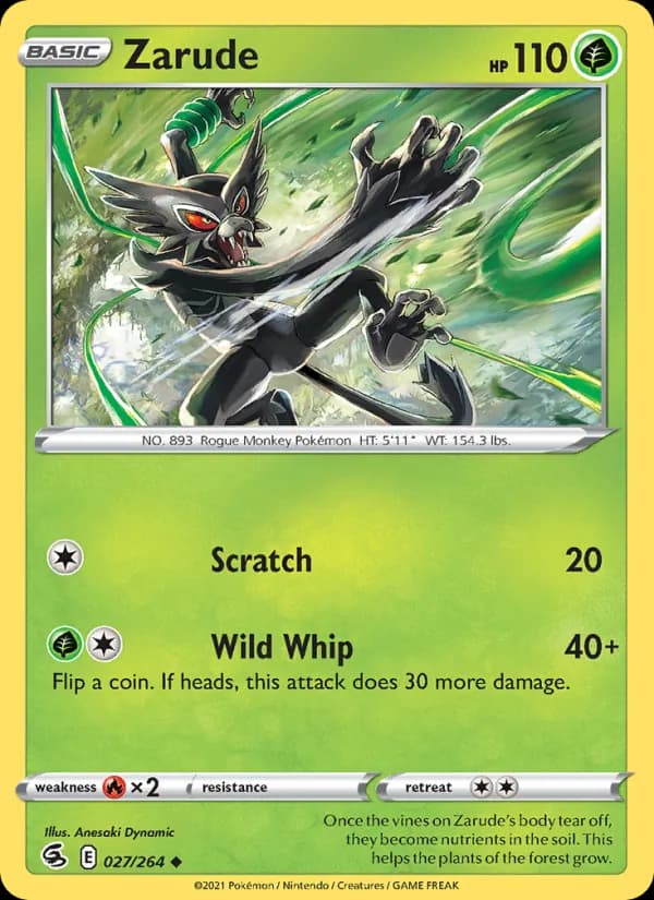Zarude — Fusion Strike, Uncommon
