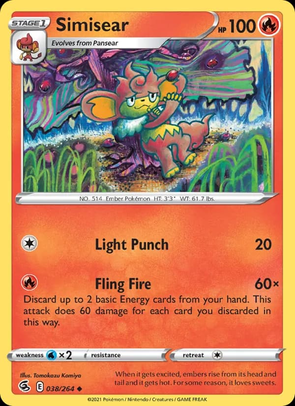 Simisear — Fusion Strike, Uncommon