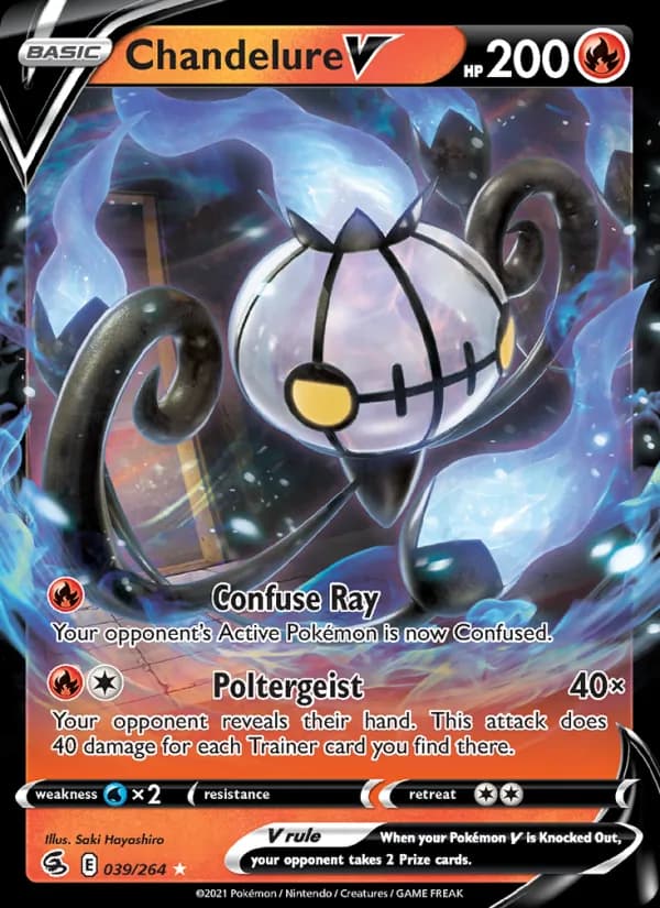 Chandelure V — Fusion Strike, Holo Rare V