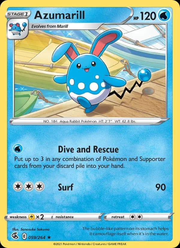Azumarill — Fusion Strike, Rare