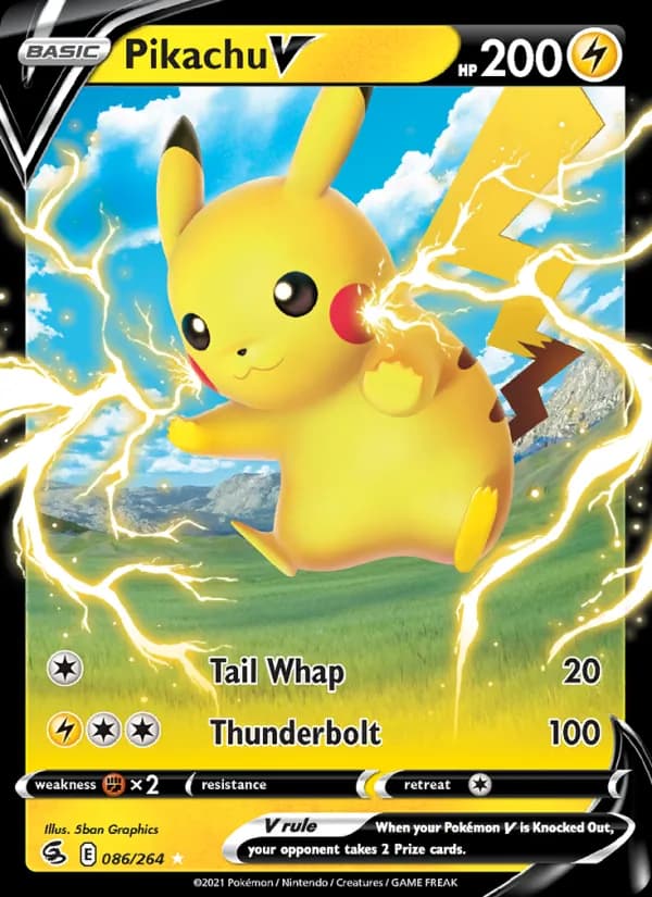 Pikachu V — Fusion Strike, Holo Rare V