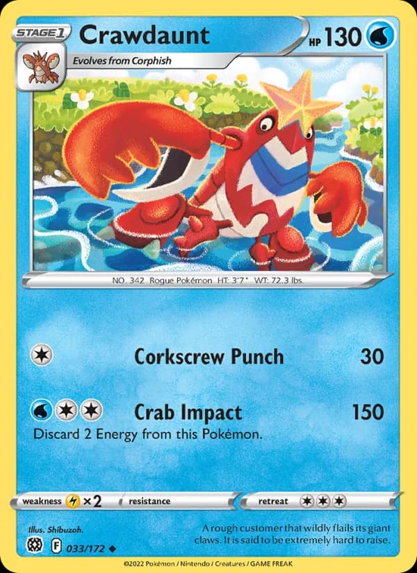 Crawdaunt — Brilliant Stars, Uncommon