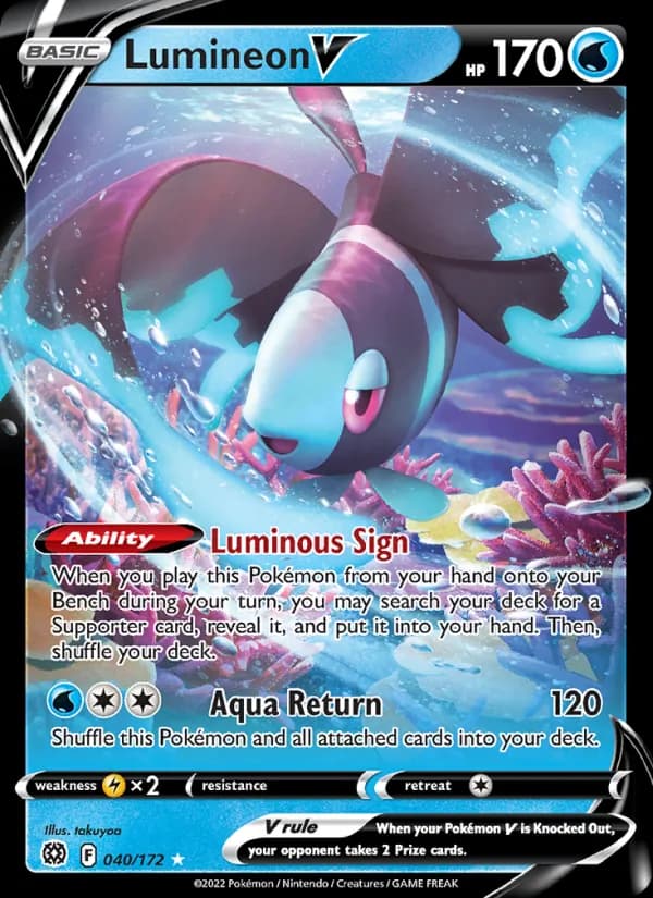 Lumineon V — Brilliant Stars, Holo Rare V