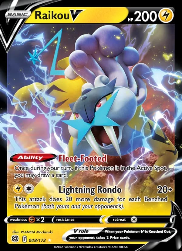 Raikou V — Brilliant Stars, Holo Rare V
