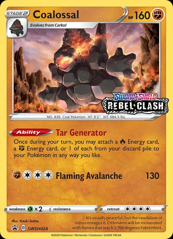 Coalossal — SWSH Black Star Promos, None