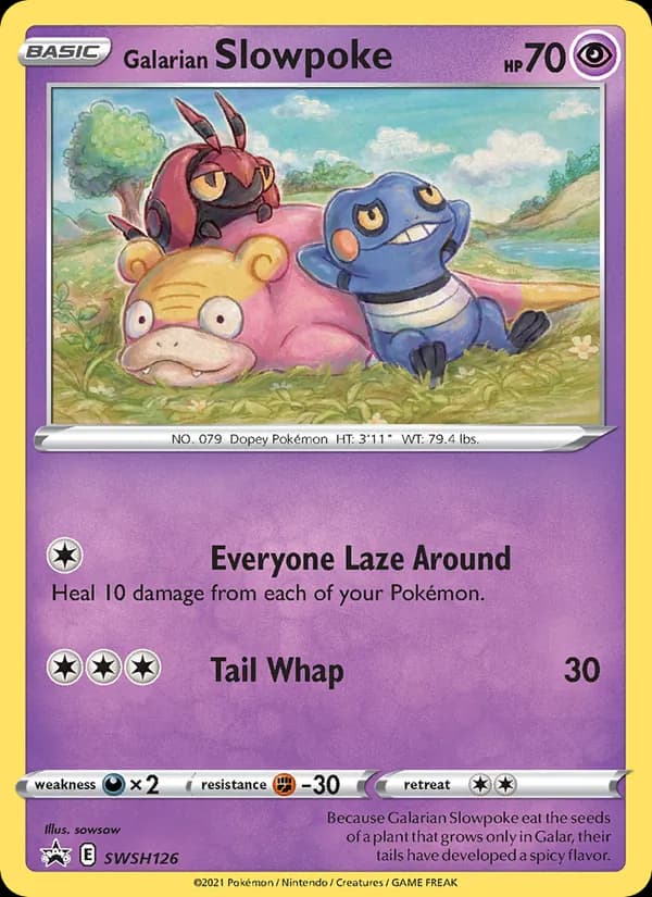 Galarian Slowpoke — SWSH Black Star Promos, None