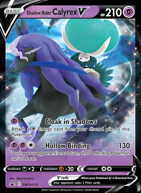 Shadow Rider Calyrex V — SWSH Black Star Promos, None