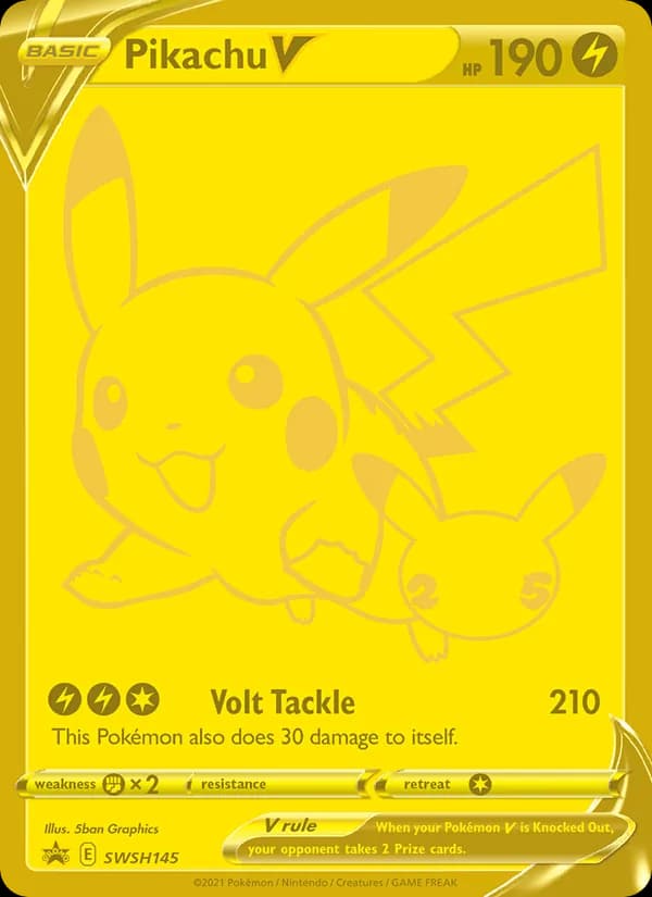 Pikachu V — SWSH Black Star Promos, None