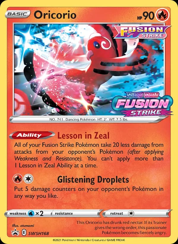 Oricorio — SWSH Black Star Promos, None