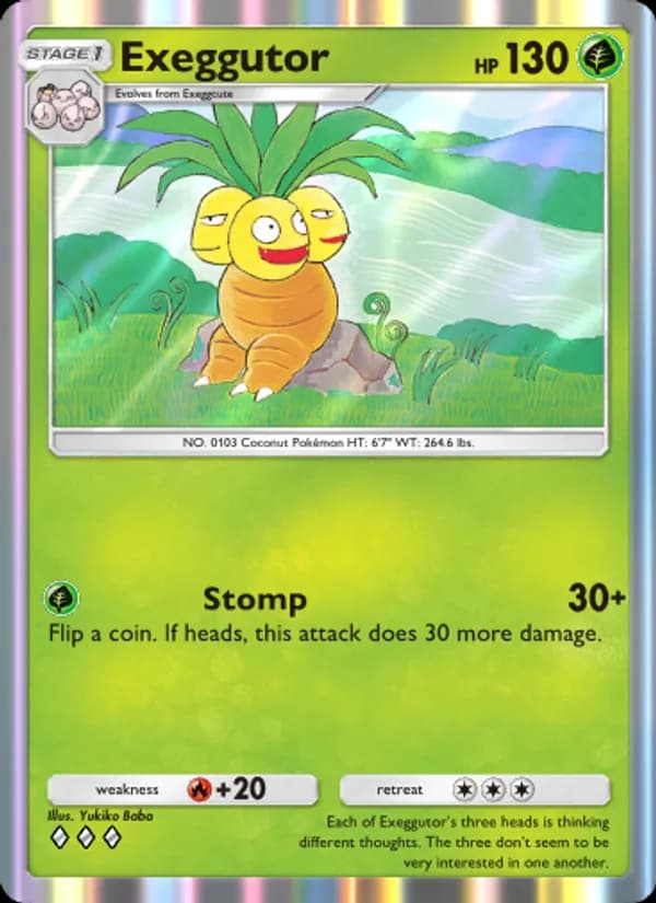 Exeggutor — Genetic Apex, Three Diamond