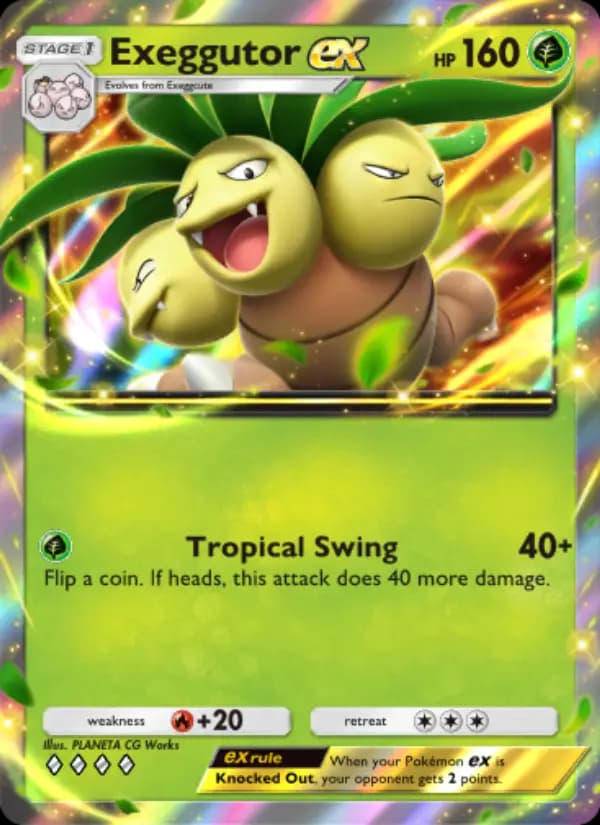 Exeggutor ex — Genetic Apex, Four Diamond