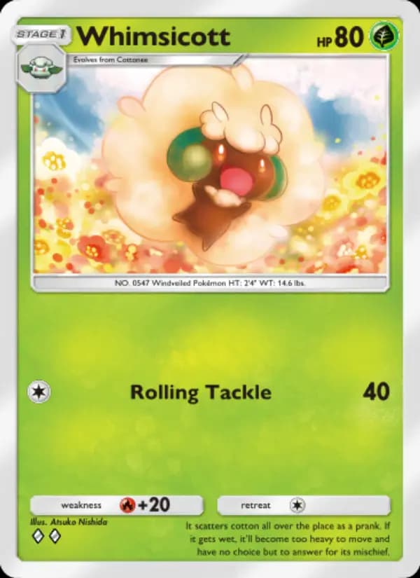 Whimsicott — Genetic Apex, Two Diamond