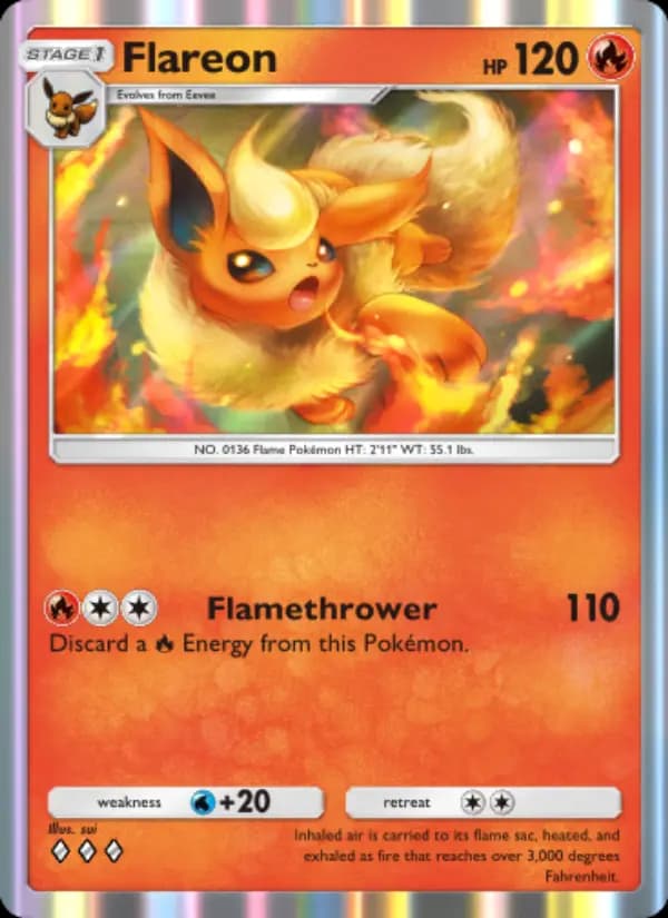 Flareon — Genetic Apex, Three Diamond