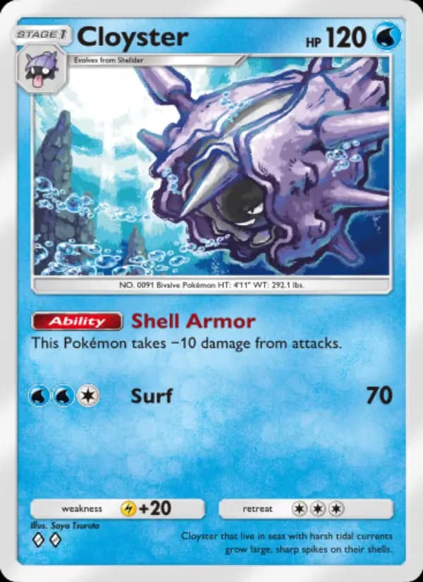 Cloyster — Genetic Apex, Two Diamond