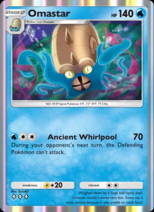 Omastar — Genetic Apex, Three Diamond