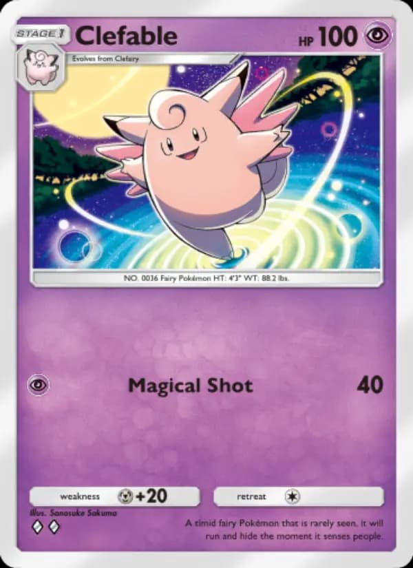 Clefable — Genetic Apex, Two Diamond