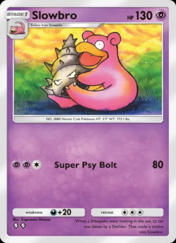 Slowbro — Genetic Apex, Two Diamond