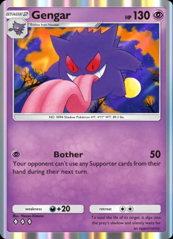 Gengar — Genetic Apex, Three Diamond