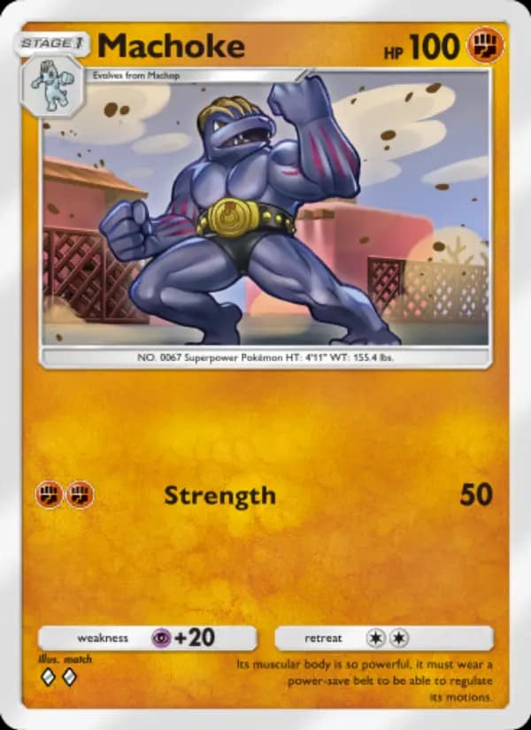 Machoke — Genetic Apex, Two Diamond