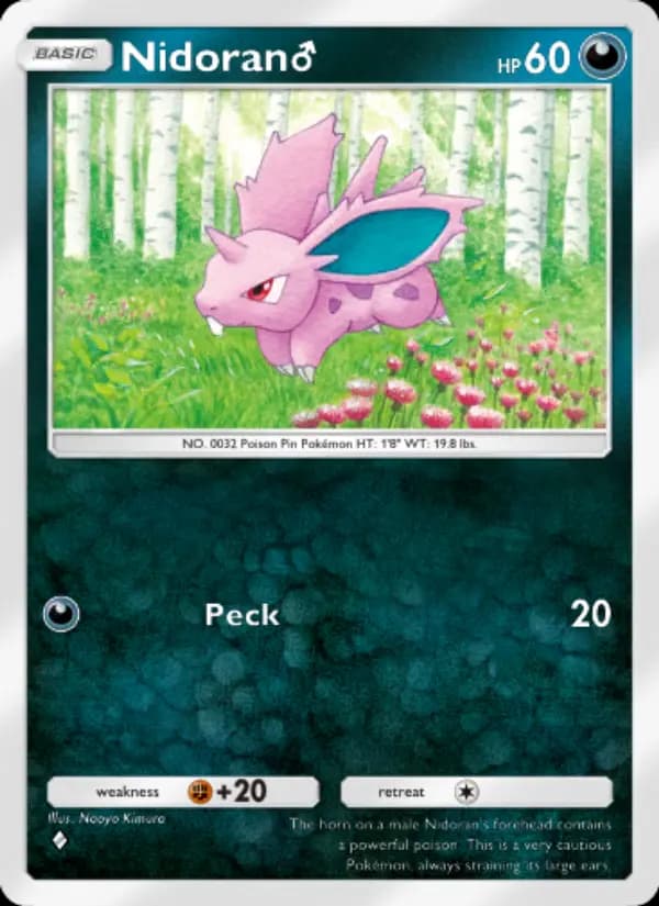 Nidoran♂ — Genetic Apex, One Diamond