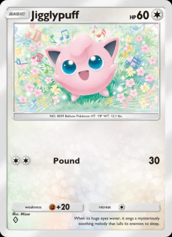 Jigglypuff — Genetic Apex, One Diamond